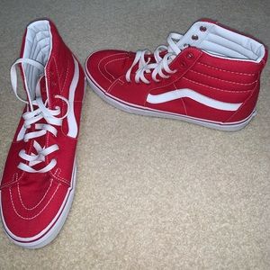 Red high top vans
